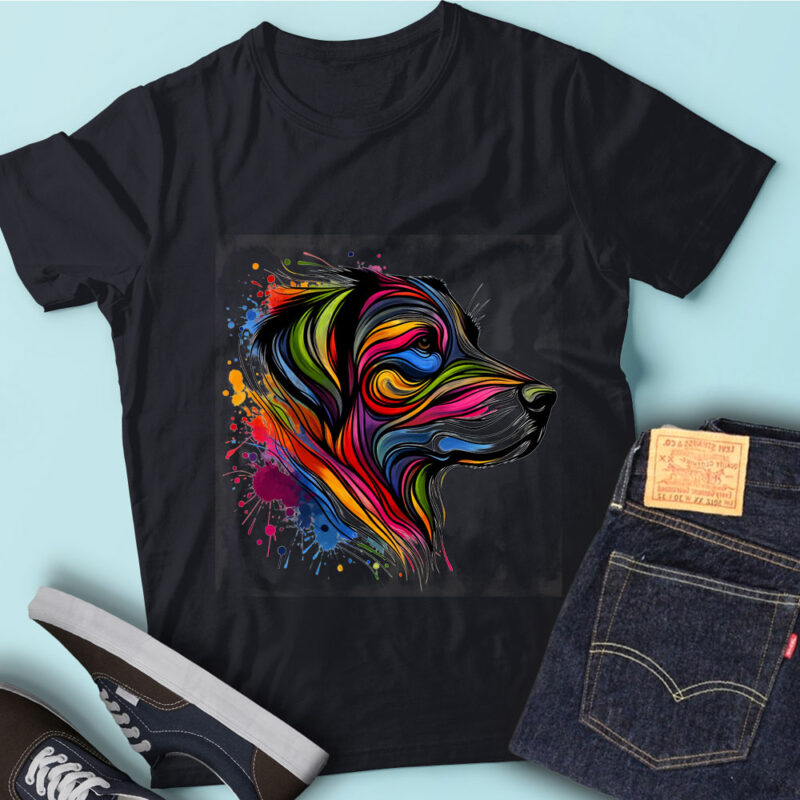 LT01 Colorful Artistic Whippets Cute Dog Lover