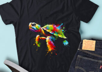 LT10 Colorful Artistic Turtle Marine Turtle Animal Lover