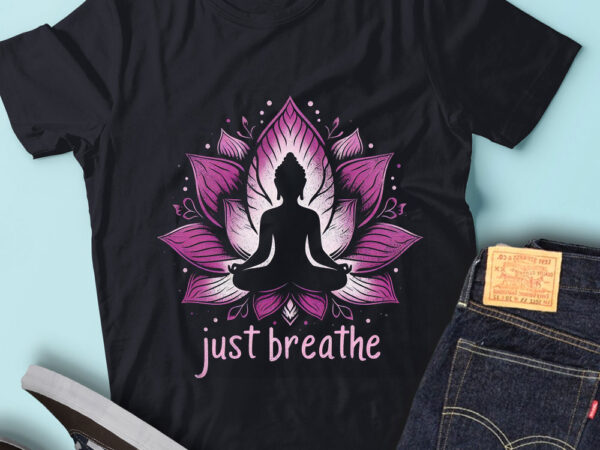 Lt43 just breathe buddha lotus flower meditation yoga t shirt vector graphic Lt43 just breathe buddha lotus flower meditation yoga t shirt vector graphic