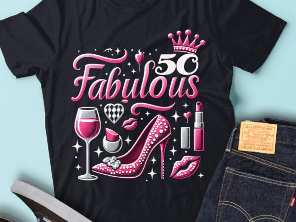 Lt92 50_fabulous birthday gift for women birthday outfit t shirt vector graphic Lt92 50_fabulous birthday gift for women birthday outfit t shirt vector graphic