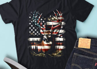 M156 Camo American Flag Buck Hunting Gift For Elk Deer