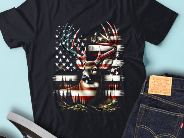 M156 camo american flag buck hunting gift for elk deer t shirt designs for sale