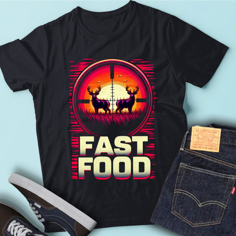 M158 Fast Food Deer Hunting Funny Hunter Gift