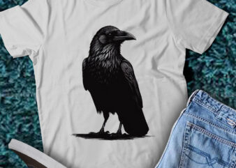 M165 Black Crow Raven Bird Silhouette