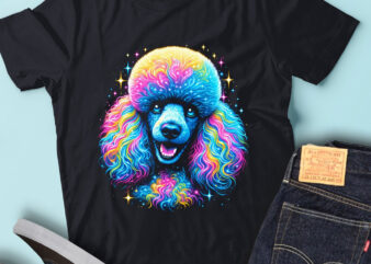 M234 Colorful Artistic Poodle Happy Poodle Owner