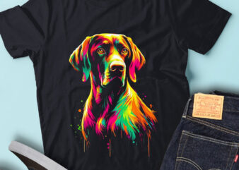 M239 Colorful Artistic German Shorthaired Pointers Cute Dog