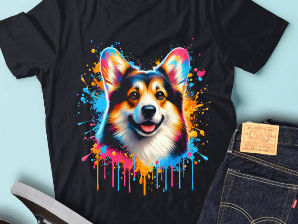 M240 colorful artistic pembroke welsh corgis t shirt designs for sale M240 colorful artistic pembroke welsh corgis t shirt designs for sale