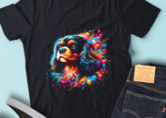 M243 Colorful Artistic Cavalier King Charles Spaniel