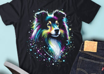 M256 Colorful Artistic Shetland Sheepdogs Cute Puppy