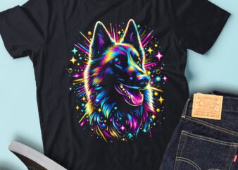 M261 Colorful Artistic Belgian Malinois Funny Dog Lover