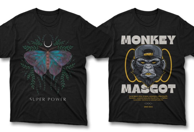 100 T-shirt Designs Bundle SVG, PNG