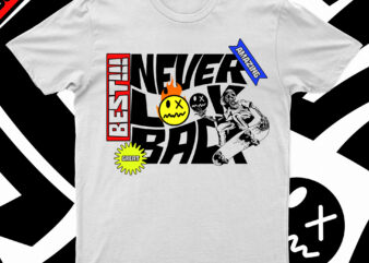 Bold and fearless, our ‘Never Look Back’ tee is for those who march to their own beat!