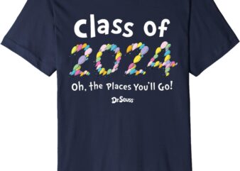 Oh the Places Class of 2024 Premium T-Shirt