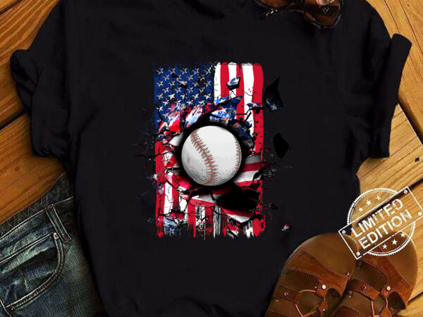 Patriotic baseball 4th of july men usa american flag boys t-shirt ltsp