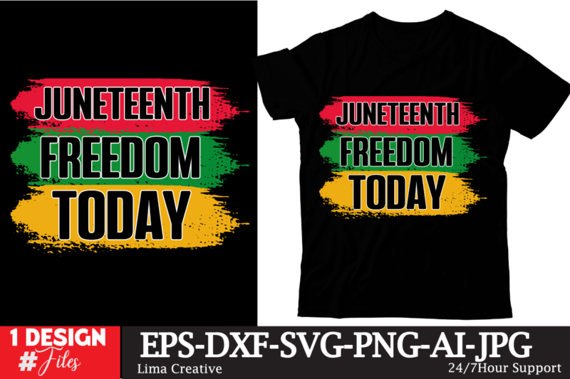 Juneteenth Freedom Today T-shirt Design, Black History Embroidery Design, Juneteenth 1865 Machine Embroidery Design, African Machine Embroid