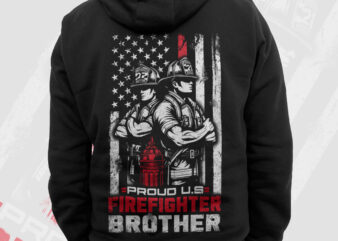 Thin Red Line USA Flag Proud Firefighter Brother PNG, Firefighting Gifts T shirt Design, Fathers Day Png, Fire Dept Rescue Sublimation