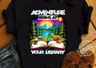 Reading Is Out There Adventure Begins At Your Library Summer T-Shirt ltsp