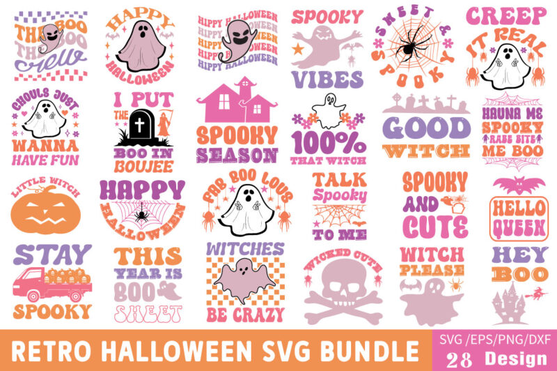 Reto Helloween T-shirt Bundle Reto Helloween Svg Bundle