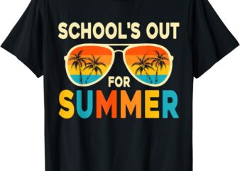 Schools Out For Summer Last Day Of School Teacher Boy Kids T-Shirt