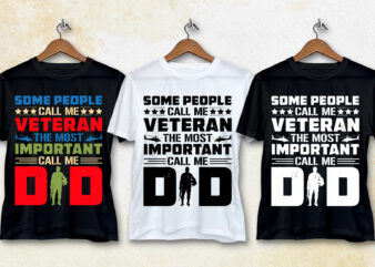 Some People Call me Veteran Dad T-Shirt Design