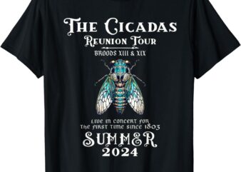 The Cicada Reunion U.S Tour 2024 Cicada Concert Fest Lover T-Shirt