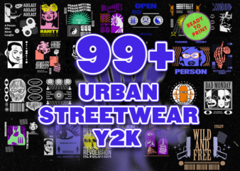 Urban streetwear y2k sublimation bundle design for commercial -90% off