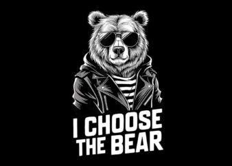 I Choose The Bear PNG