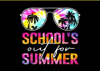 Schools Out For Summer Last Day Of School Tie Dye PNG