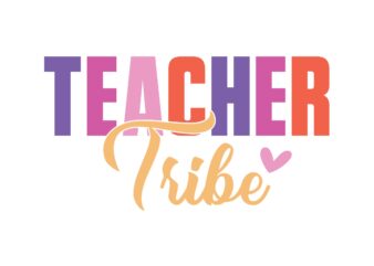 Teacher Tribe t shirt designs for sale