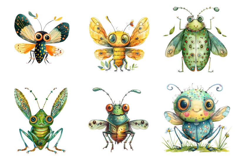 Cute Funny Cartoon Butterfly