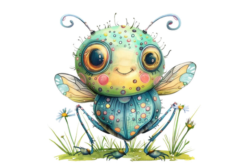 Cute Funny Cartoon Butterfly