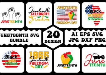 Juneteenth svg design bundle, juneteenth shirt design bndle, juneteenth cricut cut file bundle, juneteenth t-shirt design bundle