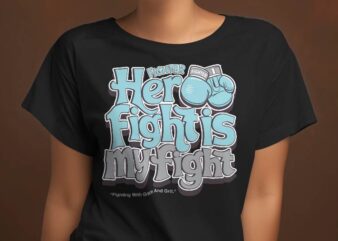 Fight prostrate cancer awareness typography design | typography with boxing gloves |teal gloves prostrate cancer