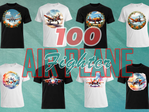 100 fighter plane t-shirt design illustration clipart big bundle for pod 100 fighter plane t-shirt design illustration clipart big bundle for pod