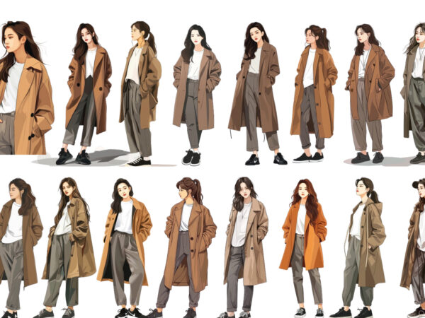 Kpop street fashion t shirt vector art