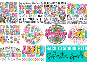 Back to School Retro Sublimation Bundle