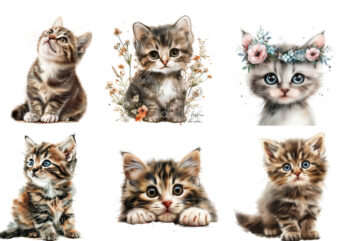 cute little cat clipart