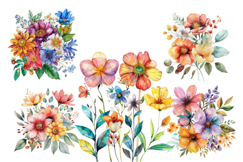 watercolor Flower clipart