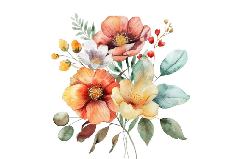 watercolor Flower clipart