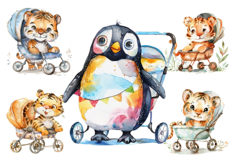 colourfull Peeking cute nursery cartoon