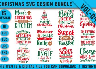 Christmas SVG bundle, Merry Christmas cut files bundle, Christmas Cricut cut files, Christmas t-shirt bundle, Christmas shirt design bundle