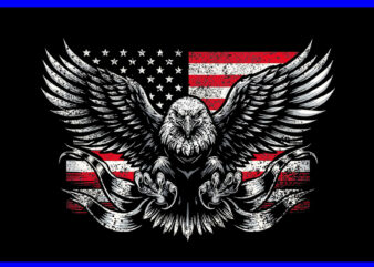 Bald Eagle 4th Of July PNG, Flag Eagle Patriotic PNG