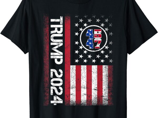 45 47 we the people 2024 stand with american flag men women t-shirt