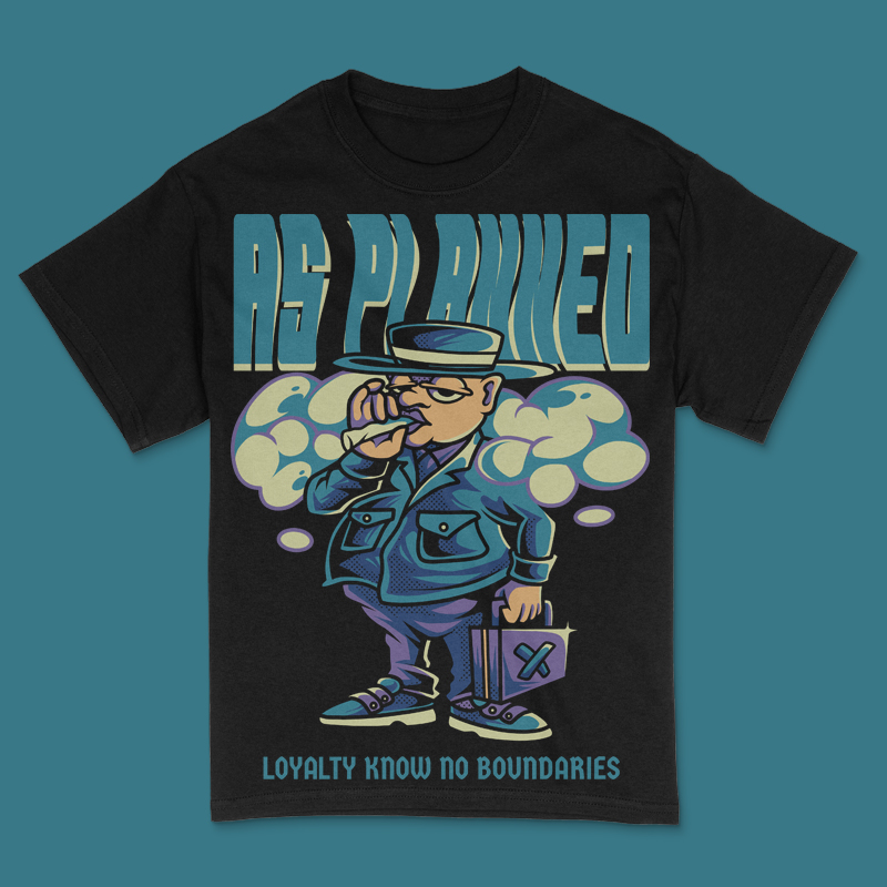 As Planned T-Shirt Design Template