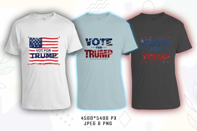 Donald Trump t-shirt design bundle with 20 png & jpeg designs – download instantly Donald Trump T-shirt Design Illustration T-shirt Clipart