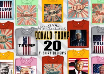 Donald Trump t-shirt design bundle with 20 png & jpeg designs – download instantly Donald Trump T-shirt Design Illustration T-shirt Clip