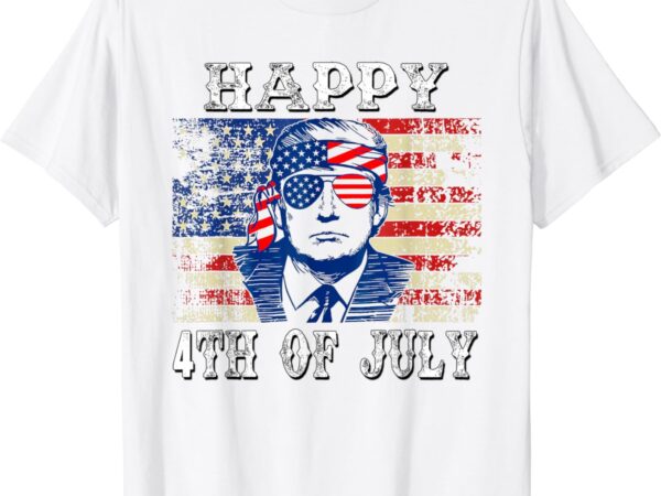 Funny trump shirts happy 4th of july american flag men women t-shirt