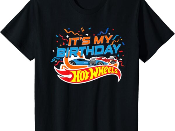 Kids hot wheels it’s my birthday confetti t-shirt