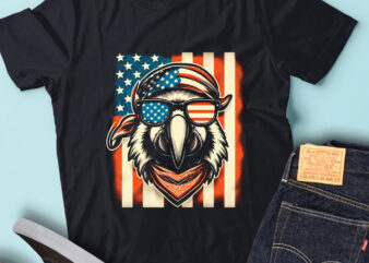 LT156 Macaws Bird USA Flag 4th Of July Bird USA Gift