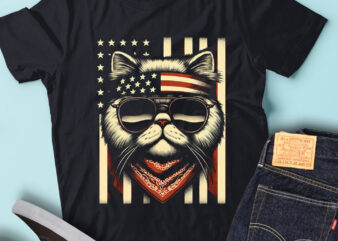 LT160 Persian Cats Gift USA Flag Pet Owner Patriotic